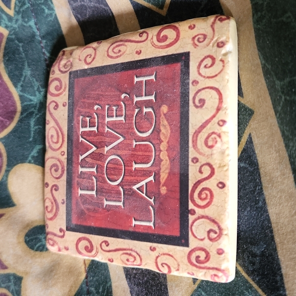 ☀️Decorative 'Live, Love, Laugh' Plaque/Coster - Picture 3 of 3